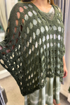 NADINE Open Knit Top - Khaki