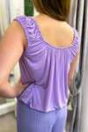 SHONA Plain Vest Top - Lilac