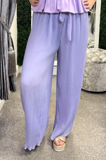 SOPHIE Pleated Palazzo Trousers - Lilac
