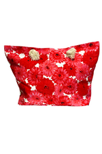 NELL Floral Beach Bag - Red