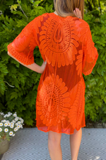 CHANEL Crochet Lace Kimono - Orange