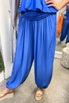 DARIA Plain Harem Trousers - Royal Blue (NO RETURNS)