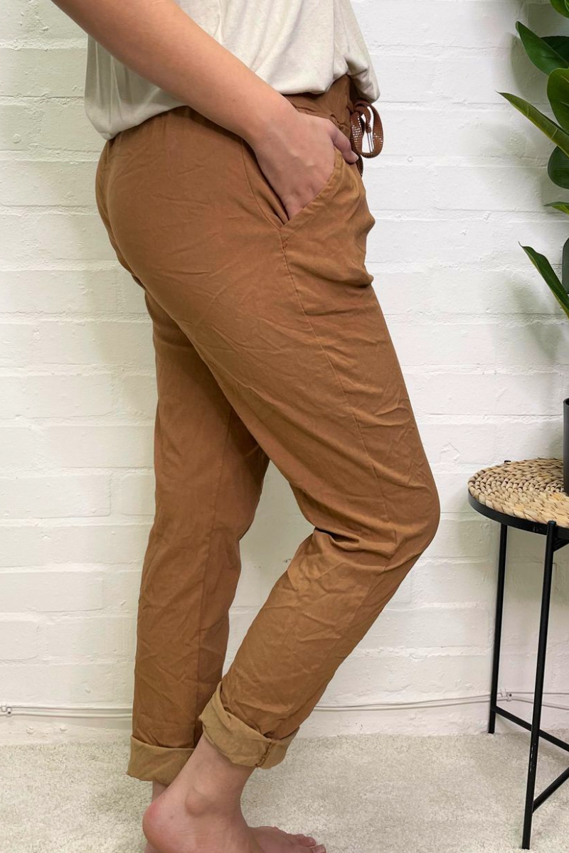 MELINDA Magic Trousers - Rust