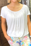 LORNA Plain Top - White