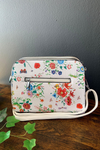 SKYLA Floral Crossbody Bag - White