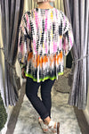 PRIYA Tie-Dye Blouse - Black