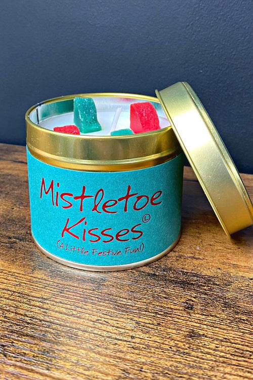 Scented Tin Candle - Mistletoe Kisses