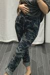 PRISCILLA Camo Magic Trousers - Charcoal