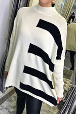 APRIL Oversized Stripe Jumper