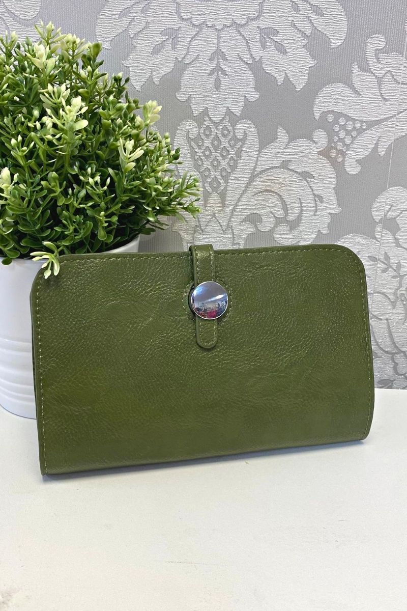 MARIE Dogon Style Wallet - Dark Green