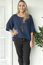 KAY Plain Top - Navy