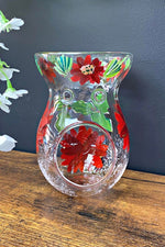 Poinsettia Hand Painted Wax Melter
