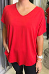 TAYLOR Plain Top - Red