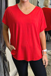 TAYLOR Plain Top - Red