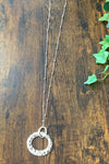 Silver Oval Necklace - C43