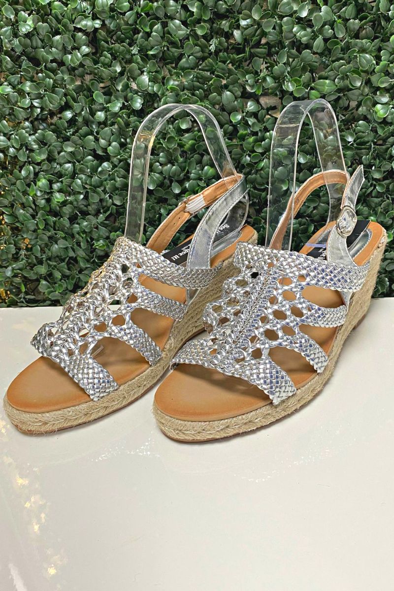 LINZI Wedge Sandal - Silver