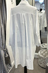 CHARLOTTE Oversized Plain Shirt - White