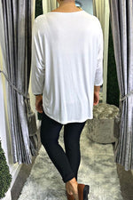 ISABEL Plain Top - White