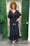 HARMONY Plain Maxi Dress - Black