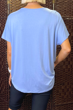 TAYLOR Plain Top - Light Blue