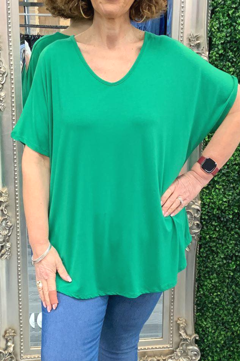 TAYLOR Plain Top - Jade Green