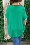 TAYLOR Plain Top - Jade Green
