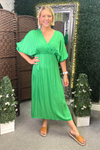 SONIA Plain Maxi Dress - Jade Green