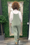 KEELEY Plain Cami Jumpsuit - Khaki