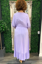 HARMONY Plain Maxi Dress - Lilac