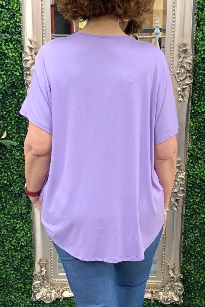 TAYLOR Plain Top - Lilac