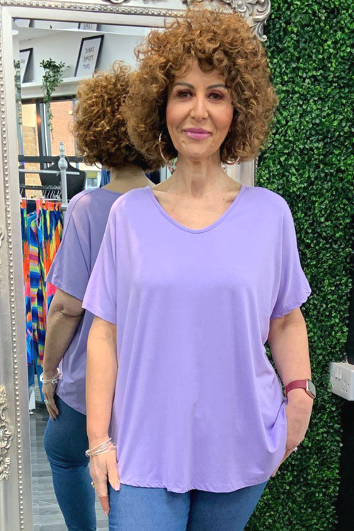 TAYLOR Plain Top - Lilac