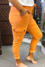 KIRSTY Cargo Magic Trousers - Orange