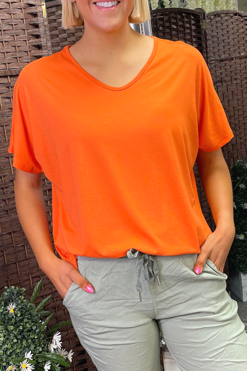 TAYLOR Plain Top - Orange