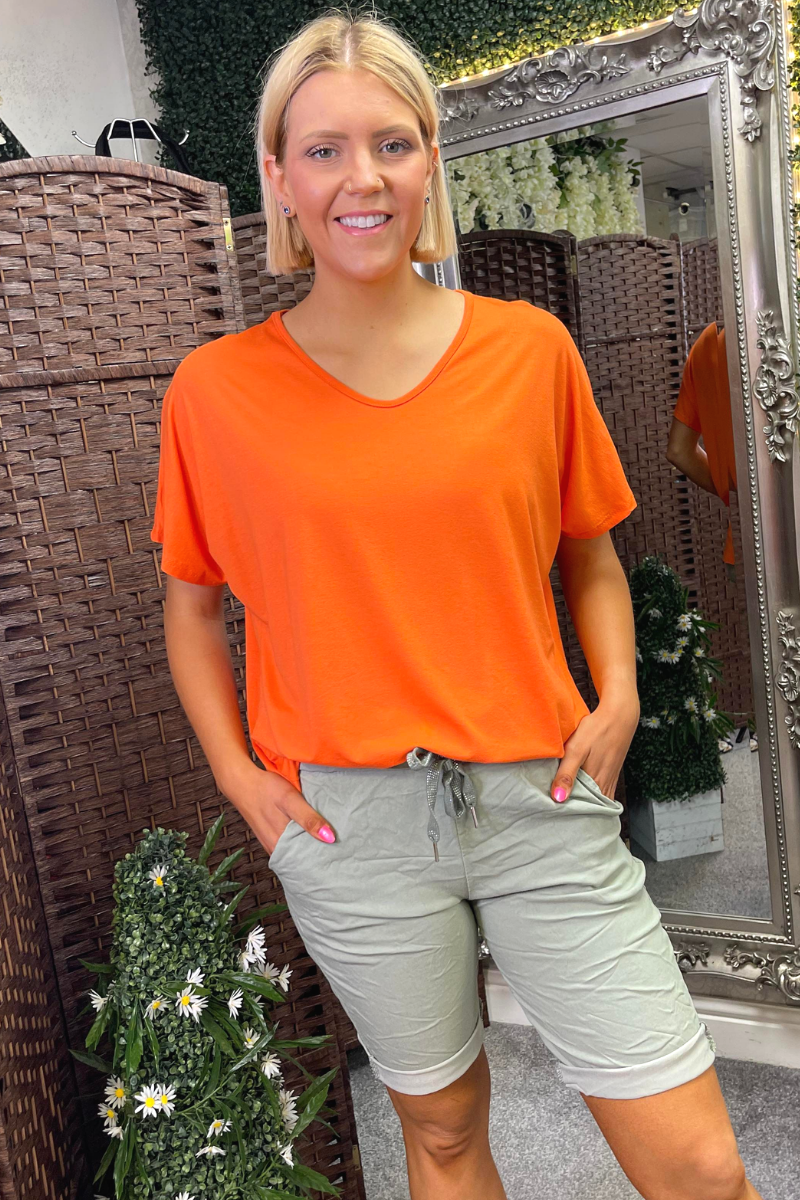 TAYLOR Plain Top - Orange