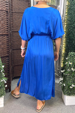 SONIA Plain Maxi Dress - Royal Blue