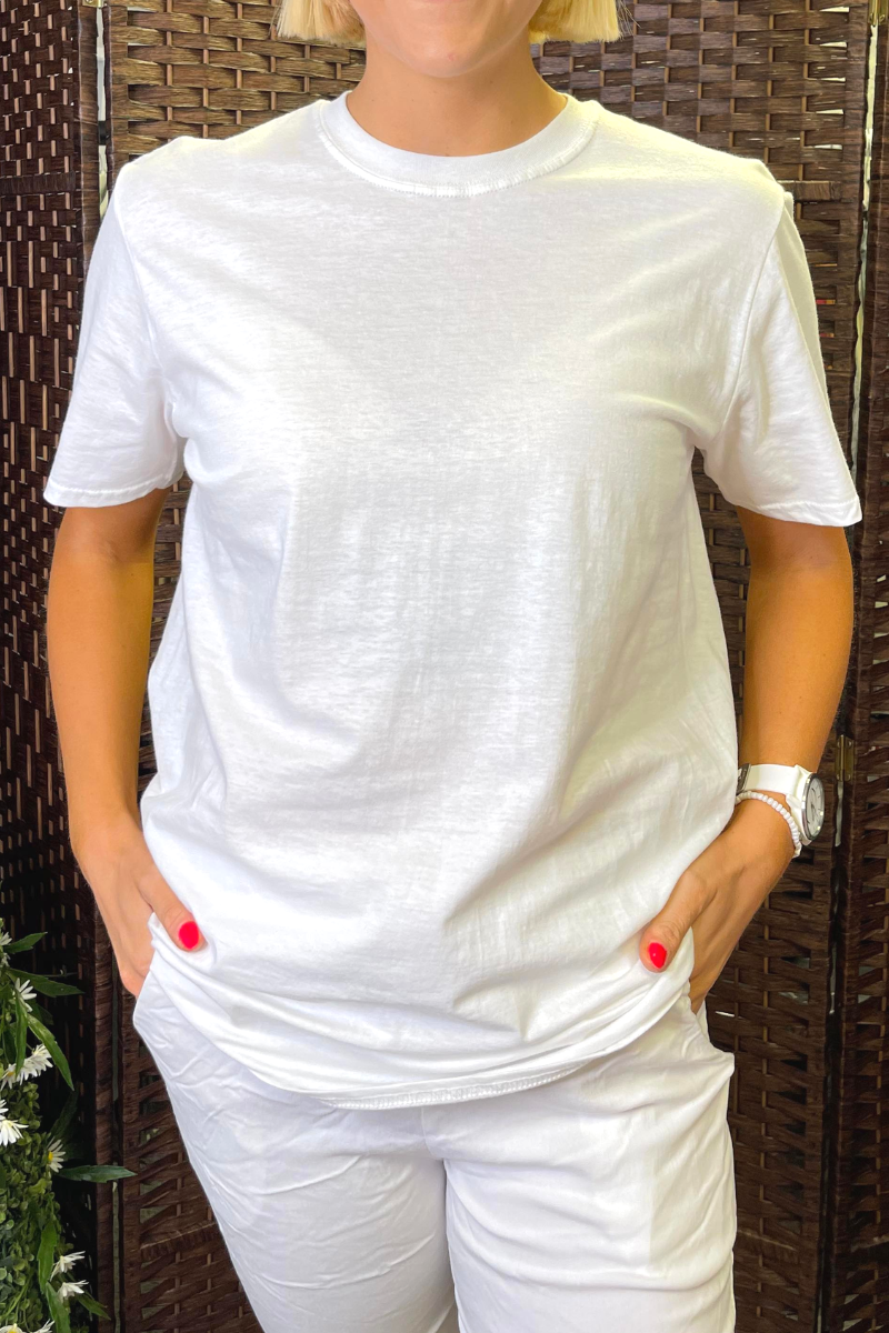 COCO Plain T-Shirt - White