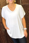 TAYLOR Plain Top - White