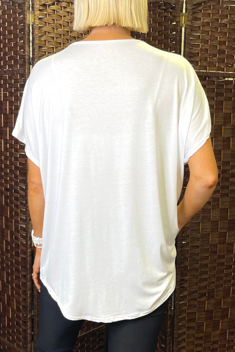 TAYLOR Plain Top - White